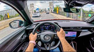 NEW Alfa Romeo Junior 2025 (1.2 hybrid 145 hp) | POV Test Drive #2492 Joe Black