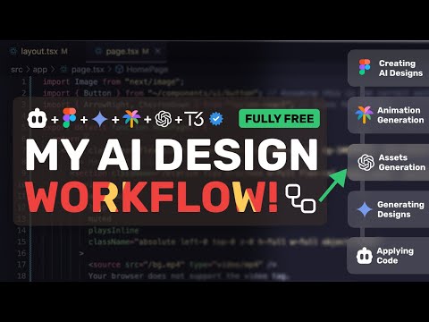 My CRAZY AI Design Workflow: MAKE 10X Better Designs with this AI Coding Workflow! (+ Free APIs)