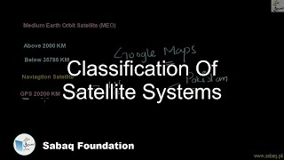 Classification of Satellite Systems