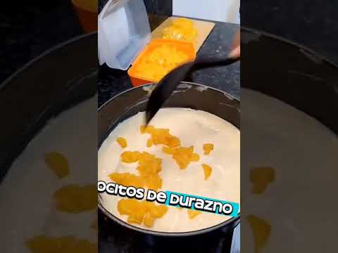 POSTRE CARLOTA DE DURAZNO FACIL Y RAPIDO UNA DELICIA