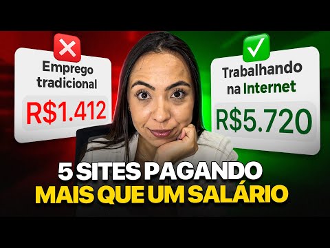 5 SITES que PAGAM MAIS que um SALÁRIO 100% ONLINE | Sites para ganhar dinheiro em casa