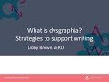 Understanding Dysgraphia and Writing Skills