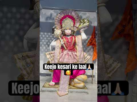Keejo kesari ke laal🙏🏻😍#hanuman #ram #siyaram #rammandir #khatushyam #balaji #ytshorts #yt #viral