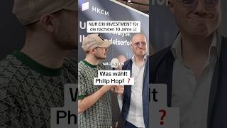 Nur noch EIN INVESTMENT für die nächsten 10 Jahre - was wählst Du? 📈⏰ #hopf #philiphopf #interview