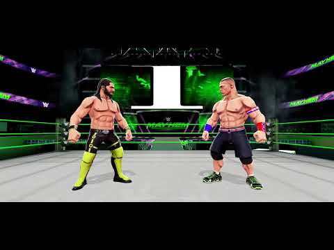 WWE Mayhem - Seth Rollins vs John Cena Gameplay.