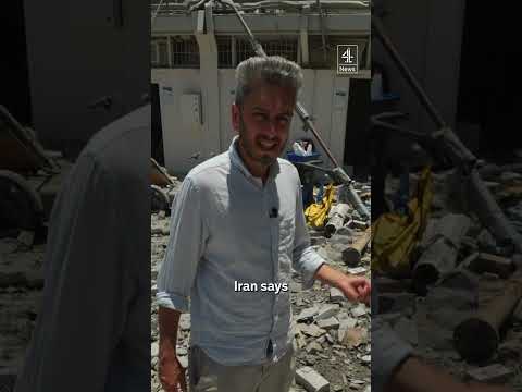 On scene at the Israeli hospital hit by an Iranian ballistic missile
