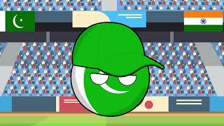 🇵🇰😂 Pakistan vs India Cricket - FUNNY Countryballs Animation! 🏏🤣