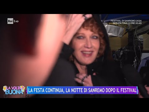 La festa continua, la notte di Sanremo dopo il Festival - La Volta Buona 10/02/2024