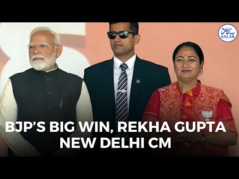 Rekha Gupta Becomes Delhi CM, BJP Ends AAP's 10-Year Rule