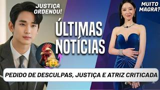 Justiça ordenou! Pedido de desculpas, canal desmonetizado. Atriz coreana muito magra, dorama e mais