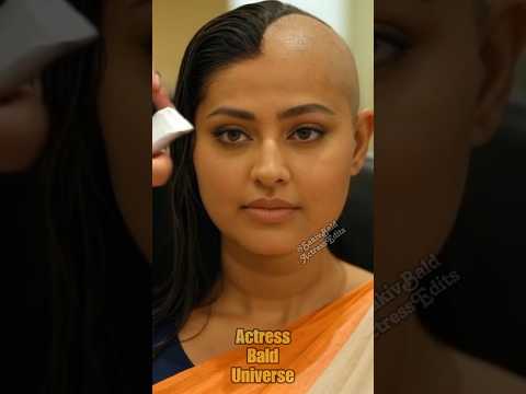 Actress Sneha Long Hair to Smooth Bald #shorts - (Made using AI)