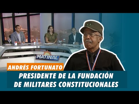 Andrés Fortunato, Presidente de la Fundación de Militares Constitucionales | Matinal