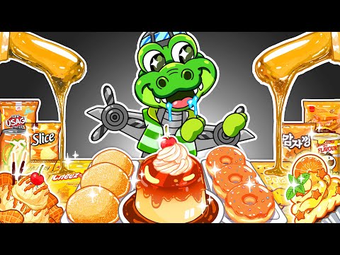 SPRUNKI ASMR - Bombardiro Crocodilo Eating Dessert Challenge | Italian Brainrot Mukbang