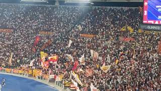 24/8/26 Roma Fiorentina: Pisilli segna il quarto gol e va a esultare sotto la Curva Sud 