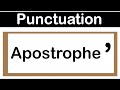 Apostrophes and Possessive Forms
