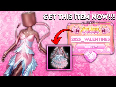 HOW TO GET VALENTINES CODE SET DRESS to IMPRESS! DTI on ROBLOX NEW FREE ITEMS