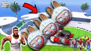 Franklin Enter Inside 3 Head Monster Labubu Doll For Save Avengers in GTA 5 | GTA 5 AVENGERS