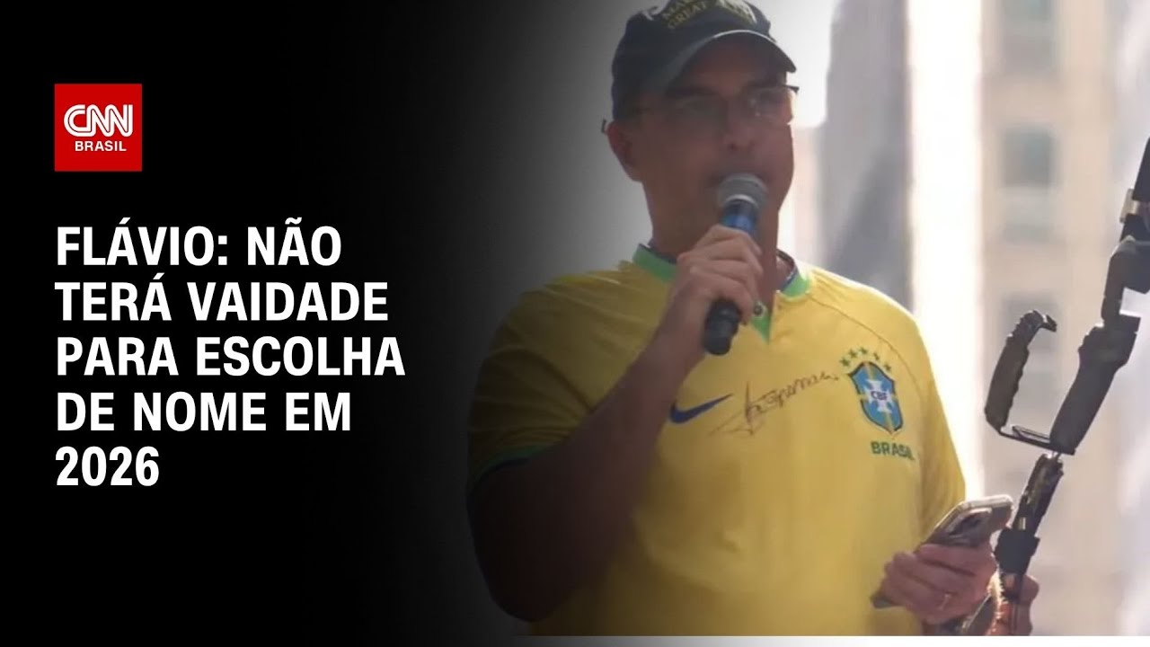 Flávio Bolsonaro diz que não terá vaidade para escolha de nome em 2026 | AGORA CNN