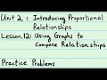 Proportionality and Rate Problems