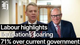 YouTube video thumbnail: Labour Highlights Liquidations Soaring 71% Over the Current Term of Government