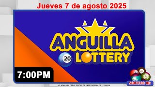 Anguilla Lottery en VIVO 📺 | Jueves 7 de agosto 2025/ 7:00 PM