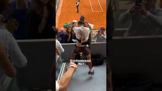 Carlos Alcaraz jumping into Juan Carlos Ferrero’s arms after he won his 2nd Roland Garros!!#tennis