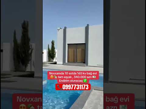 Novxanıda yeni modern bağ evi 10 sotda #bağevi #villa #bagevivillaaz #ev #estate #ev