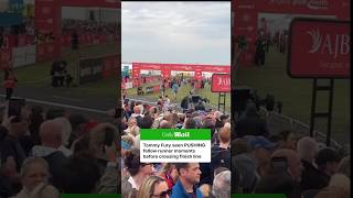 Tommy fury pushes fellow runner out the way during race 😂😅
