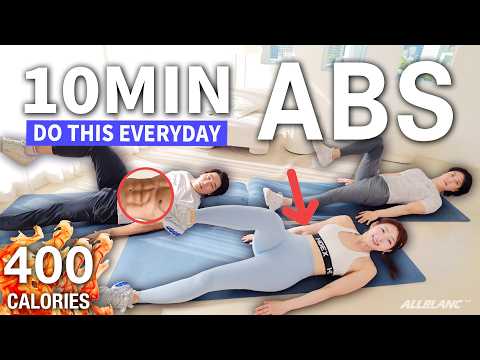 초보자 환영🤗 땀 폭발 10분 똥배 강제 분쇄쇼 (누워서 운동해요) 10Min Belly Fat Destroyer | Beginner Friendly (No Standing!)