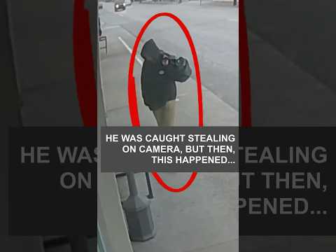 He was caught stealing on camera, but then this happened...