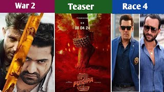Pushpa 2 Teaser | War 2 | Toxic Movie, Race 4, Shaitaan Movie #pushpa2 #movie #alluarjun