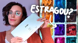 Himi Jelly Gouache craquelada, dicas de pintura & motivação para fazer Arte | DESENHA E FALA