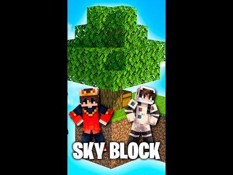 MI PRIMER SKY BLOCK en MINECRAFT BEDROCK -  DIA 1 #skyblock  #minecraft