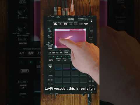 Playing with vocoder effects on the KORG KAOSS Replay
