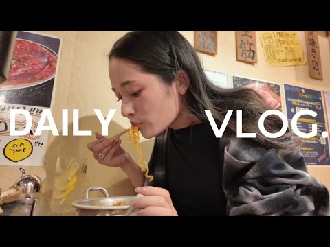 余裕がない日々【ほぼ食事VLOG🍜】