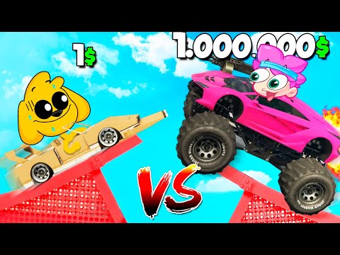 AUTO de 1$ vs 1.000.000$ en GTA 😱 CARA A CARA