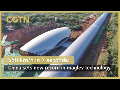 650 km/h in 7 seconds: China sets new record in maglev technology. #maglevtrain