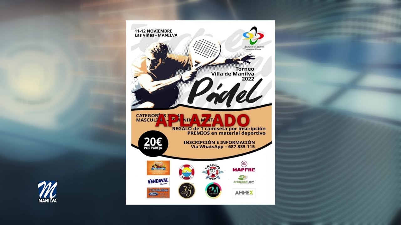 Aplazado el Torneo de Pádel Villa de Manilva