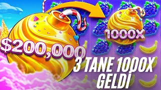SWEET BONANZA 1000 🍭 BONANZA DA 3 TANE 1000X GELDİ !! #slotoyunları