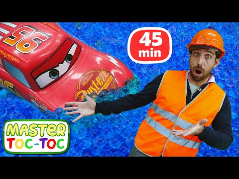 Pourquoi Flash McQueen est-il venu chez Master Toc-Toc ?👷‍♂️🚗 Jeux avec voitures pour garçons