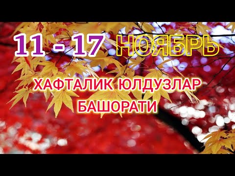 Хафталик Юлдузлар Башорати 11 Ноябрдан 17 Ноябргача 2024