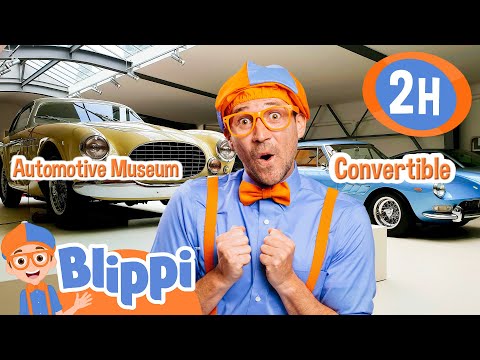 🚗🔧 Blippi Looks At Classic Cars at the Museum! 🏛️ |  Blippi | Kids Road Trip! | Kids Stories