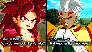 (DLC 3) ALL DAIMA SSJ4 GOKU UNIQUE INTERACTIONS! - Dragon Ball Sparking Zero