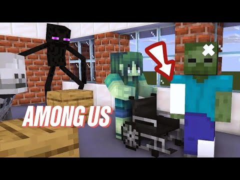 Monster School: AMONG US Who Is The Impostor - Minecraft Animation #minecraft #amongus