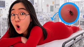 I got stung on the butt by a wasp