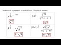 Converting Rational Exponents to Radicals