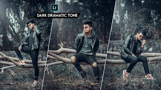 Lightroom Mobile Dark DRAMATIC Tone Photo editing tutorial with Preset - Taukeer Editz