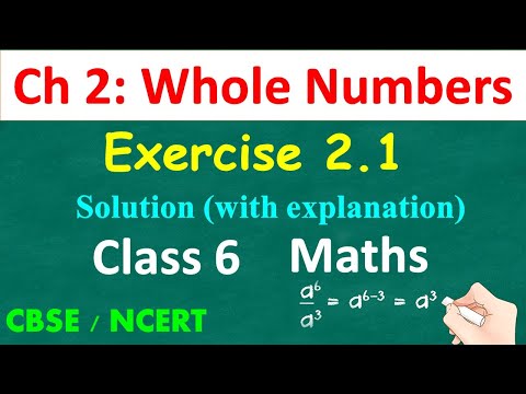 Chapter 2 – Whole Numbers |Exercise 2.1| Class 6 Maths | CBSE/NCERT Solutions Question Number 1 to 8