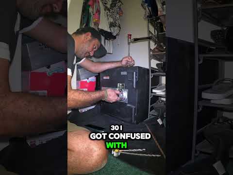 Crack open high security safe, safe has been locked over the past 10 years. #safecracker #shortvideo