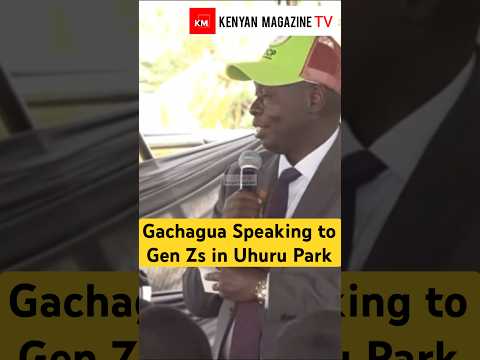 Gachagua to Gen Zs speaking at The People’s Dialogue Forum Festival, Uhuru Park Nairobi.